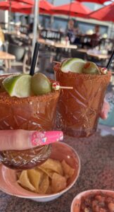 Great Bloody Mary drinks at Carmelita's Kitchen at Rancho Santa Margarita Lake, OC Property Sisters