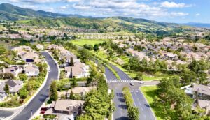 Gorgeous scene of the hills and homes as you get behind the guarded gate community of Dove Canyon.