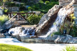 Living Dove Canyon water fall in Rancho Santa Margarita and Trabuco Canyon