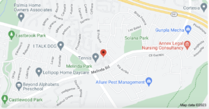 The Cabo Vista Complex community this is the goggle map location for referencing in my OC Property Sisters Ultimate Guide of Rancho Santa Margarita Condos for sale