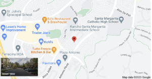 The Corte Melina Complex community this is the goggle map location for referencing in my OC Property Sisters Ultimate Guide of Rancho Santa Margarita Condos for sale