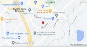 The Los Abanicos Complex community this is the goggle map location for referencing in my OC Property Sisters Ultimate Guide of Rancho Santa Margarita Condos for sale