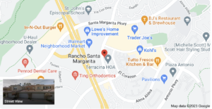 The Terracina Condominium Complex community this is the goggle map location for referencing in my OC Property Sisters Ultimate Guide of Rancho Santa Margarita Condos and townhomes for sale