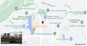 The Mission Greens Condominium Complex community this is the goggle map location for referencing in my OC Property Sisters Ultimate Guide of Rancho Santa Margarita Condos and townhomes for sale