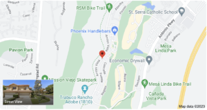 The Tierra Linda Condominium Complex community this is the goggle map location for referencing in my OC Property Sisters Ultimate Guide of Rancho Santa Margarita Condos and townhomes for sale